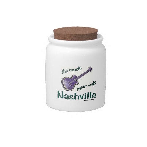 Nashville Music Guitar Candy Jar