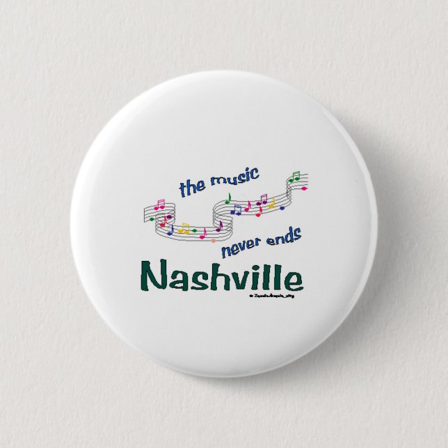 Nashville Music Notes Button (Front)
