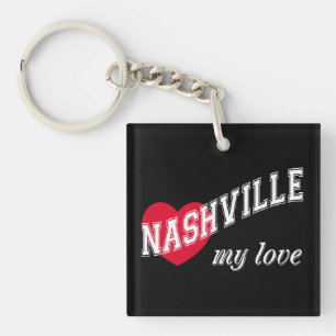 Nashville my love keychain