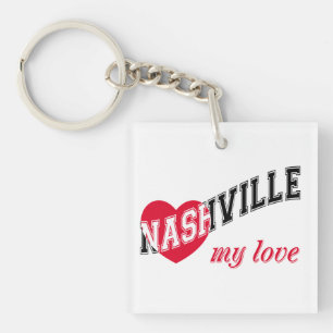 Nashville my love keychain