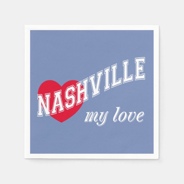 Nashville my love napkins (Front)
