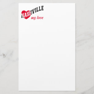 Nashville my love stationery