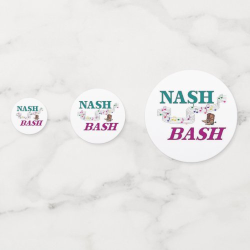 Nashville Nash Bash Music Confetti