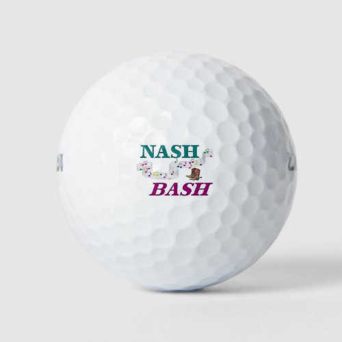 Nashville Nash Bash Music Golf Balls