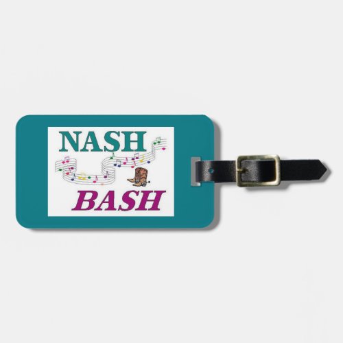 Nashville Nash Bash Music Luggage Tag