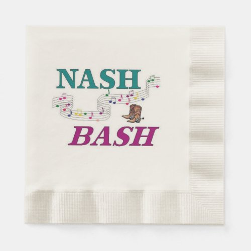 Nashville Nash Bash Music Napkins