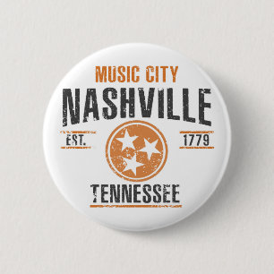 Nashville Pinback Button