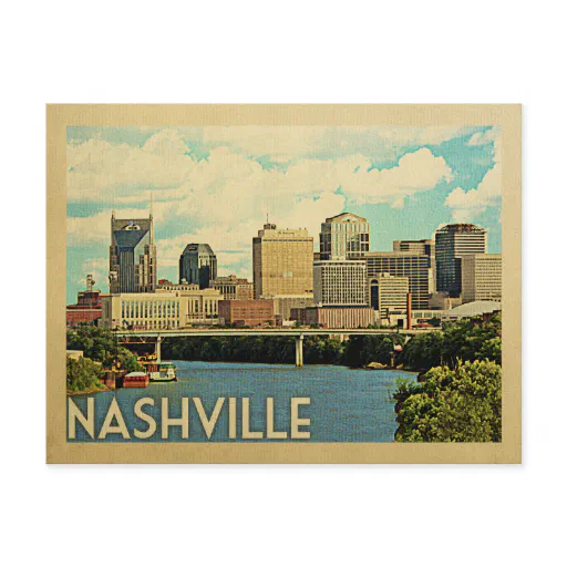 Nashville Postcard Tennessee Vintage Travel