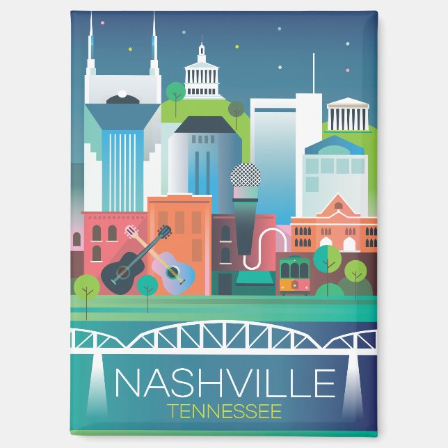 Nashville Refrigerator Magnet (Front)
