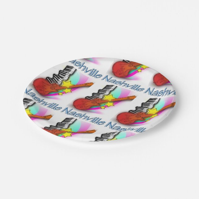 Nashville Rhythm Paper Plates (Angled)