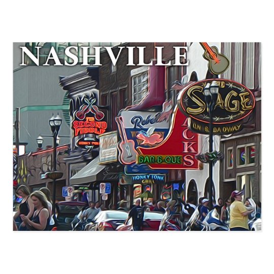 Nashville Scene _ Postcard | Zazzle.com