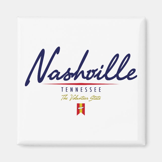 Nashville Script Magnet (Front)