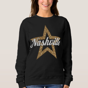 Nashville Script With Star (White Type) Sweatshirt