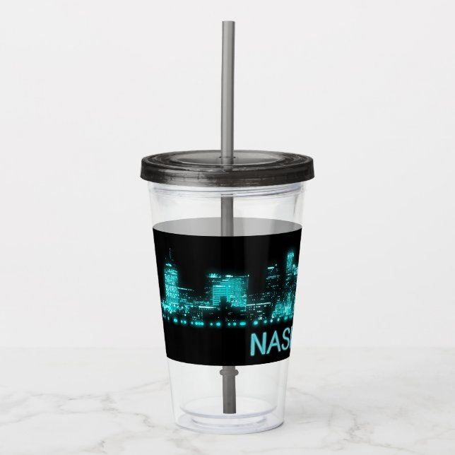 Nashville Skyline Acrylic Tumbler (Front)