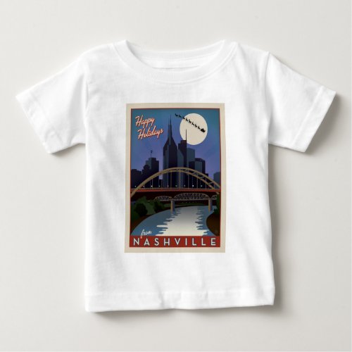 Nashville Skyline Baby T_Shirt