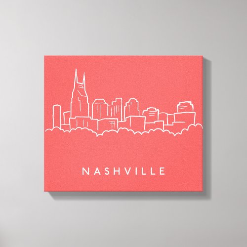 Nashville Skyline Canvas Print