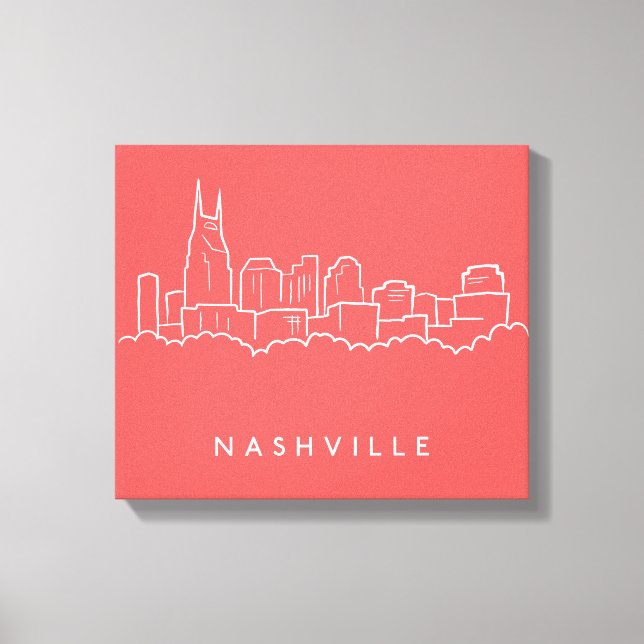 Nashville Skyline Canvas Print (Front)