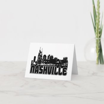 Nashville Skyline Card by TurnRight at Zazzle