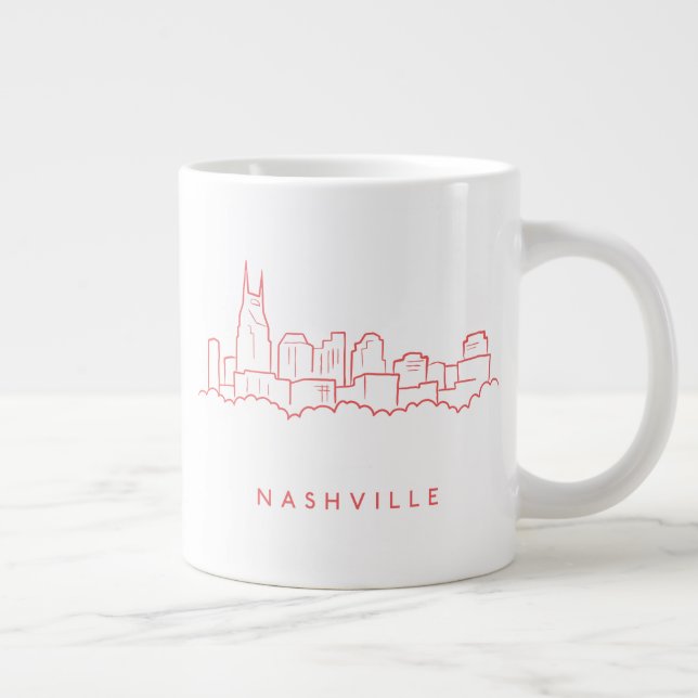Nashville Skyline Giant Coffee Mug (Right)