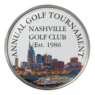 Nashville Skyline Golf Club Tournament Custom Ball Marker
