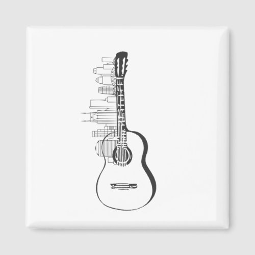 Nashville Skyline Guitar Magnet