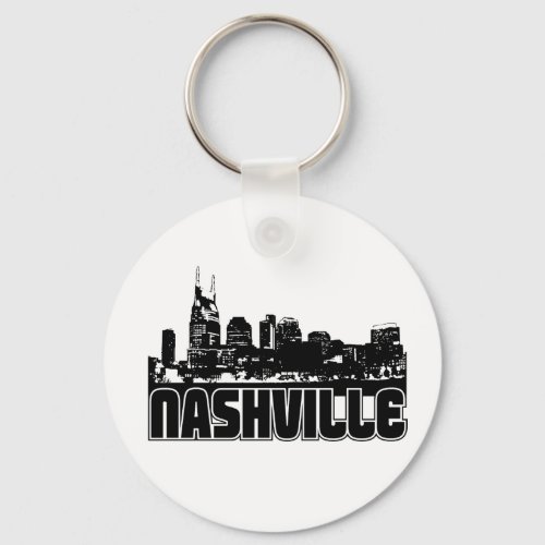 Nashville Skyline Keychain