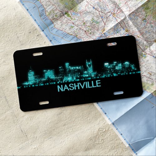 Nashville Skyline License Plate