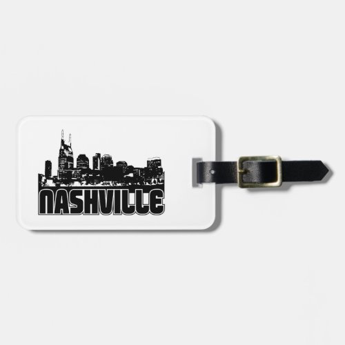 Nashville Skyline Luggage Tag