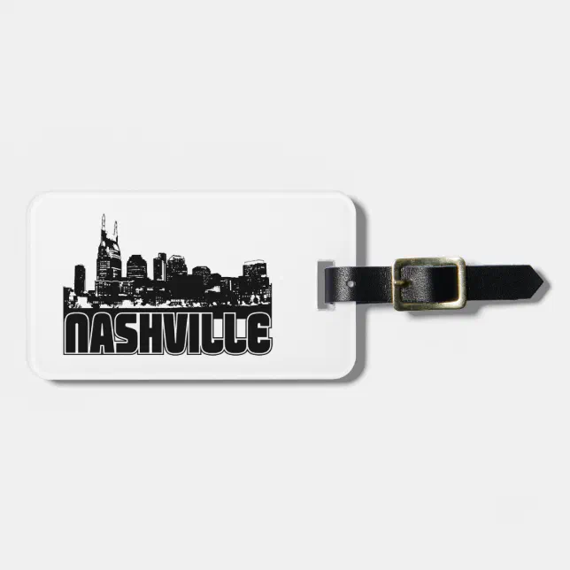 Nashville Skyline Luggage Tag | Zazzle