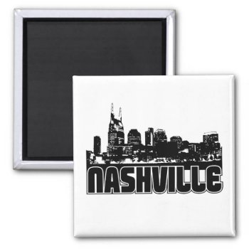 Nashville Skyline Magnet by TurnRight at Zazzle