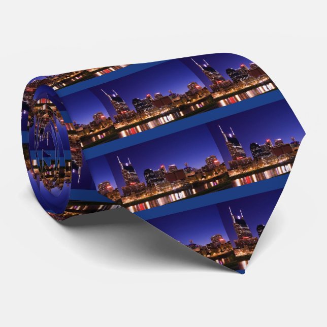 Nashville Skyline Neck Tie (Rolled)
