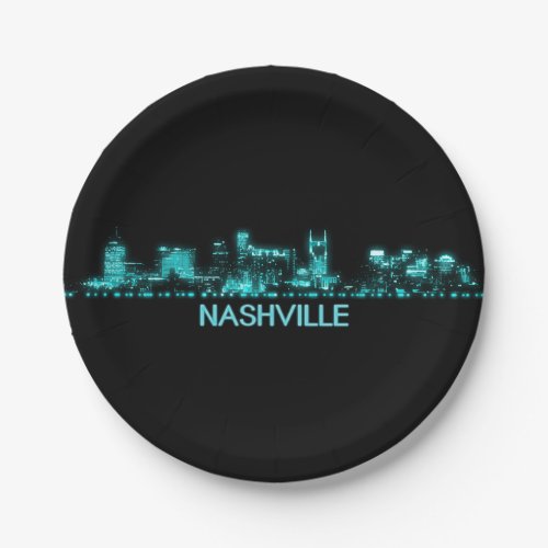 Nashville Skyline Paper Plates