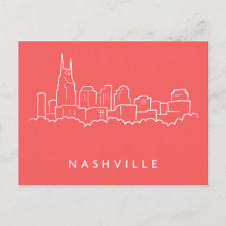 Nashville Skyline Postcard