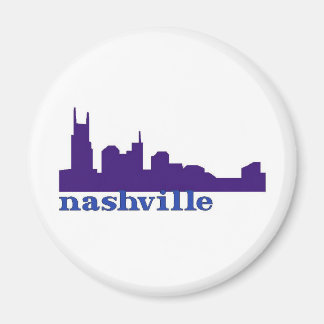 Nashville Skyline Purple Magnet