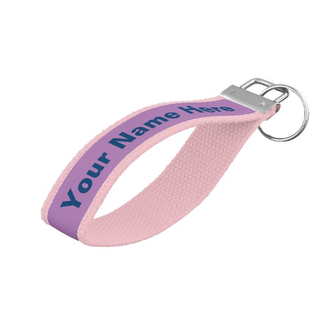 Nashville Skyline Purple Wrist Keychain (Angled Up)