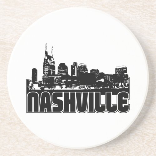 Nashville Skyline Sandstone Coaster