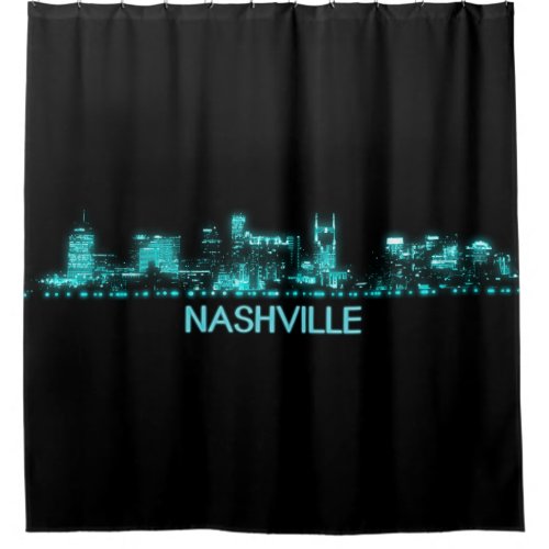 Nashville Skyline Shower Curtain