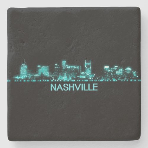 Nashville Skyline Stone Coaster