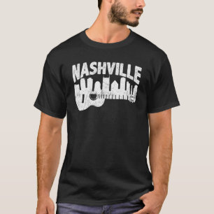 Nashville Skyline Tennessee Country Music Guitar P T-Shirt