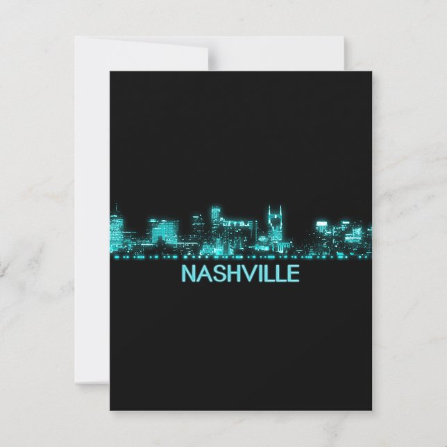 Nashville Skyline Thank You Card (Front)