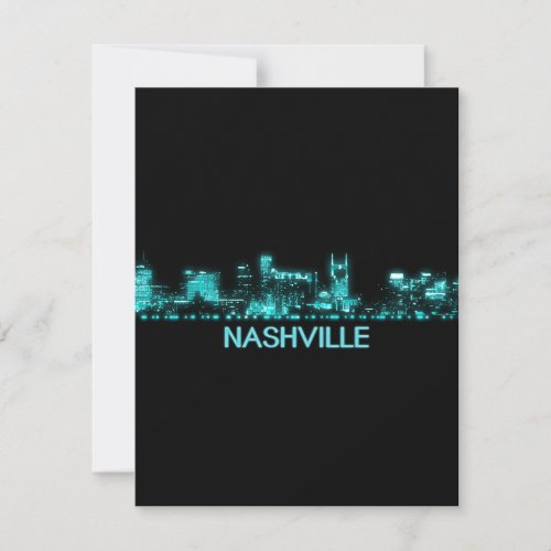 Nashville Skyline Thank You Card