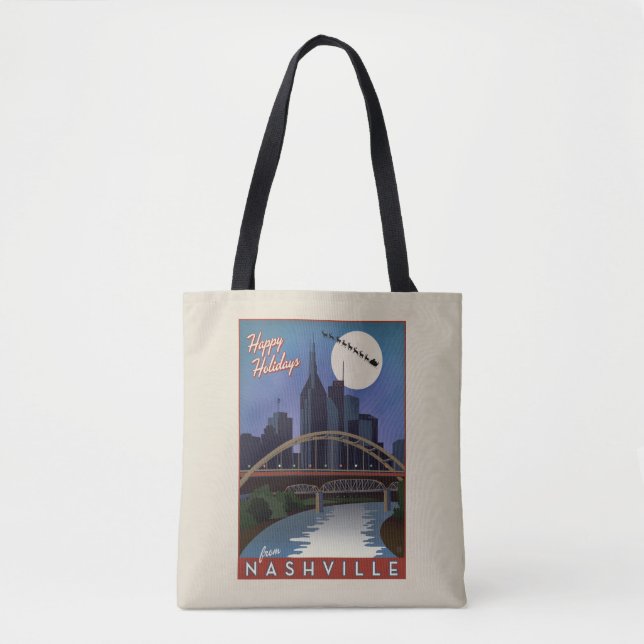 Nashville Skyline Tote Bag (Front)
