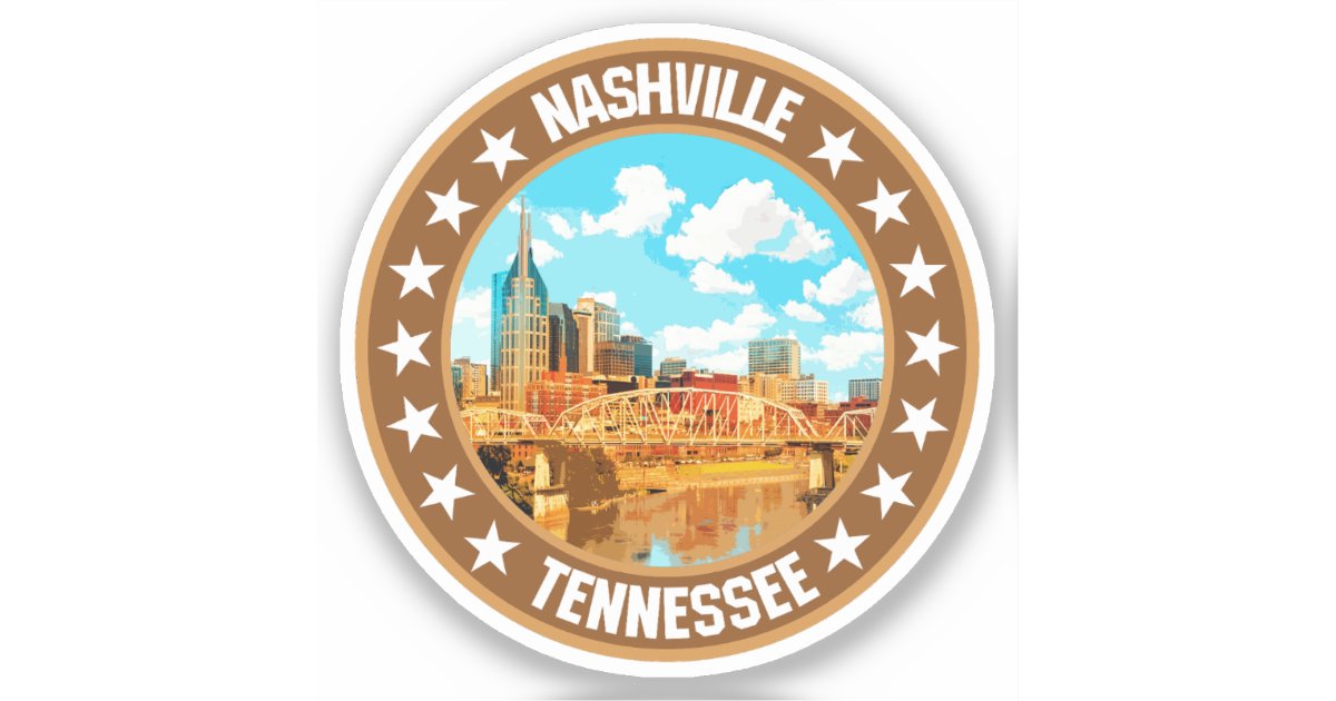 Nashville sticker Zazzle