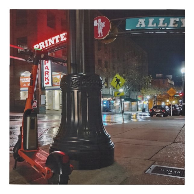 Nashville street photography faux canvas print (Front)