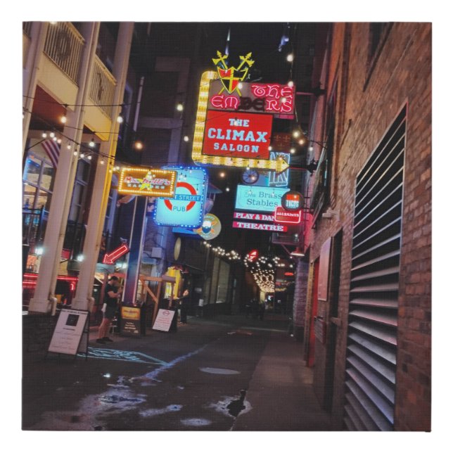 Nashville street photography faux canvas print (Front)