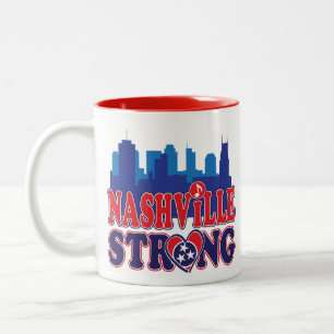 Nashville-Strong-Skyline-and-Music-Note Two-Tone Coffee Mug