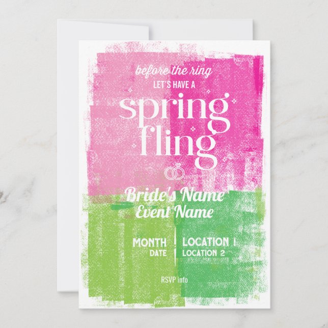 Nashville style Bachelorette Party Invitation (Front)