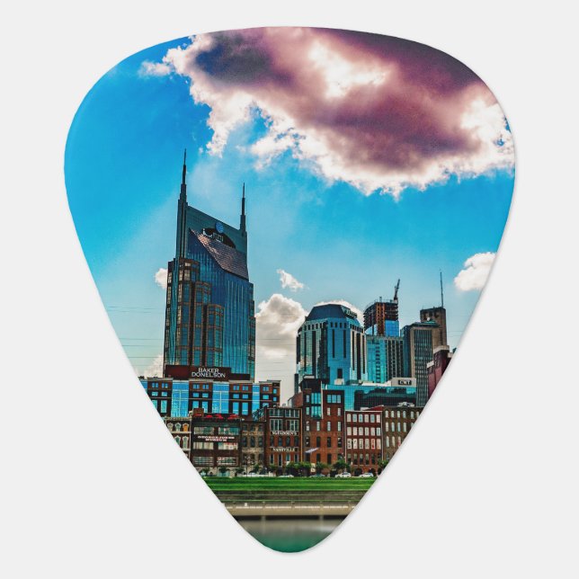 Nashville Tennessee 2017 Skyline - Guitar Pick (Front)