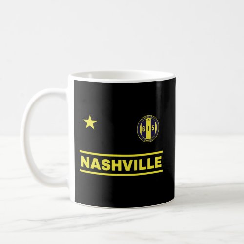 Nashville Tennessee _ 615 Round Badge Designer Edi Coffee Mug