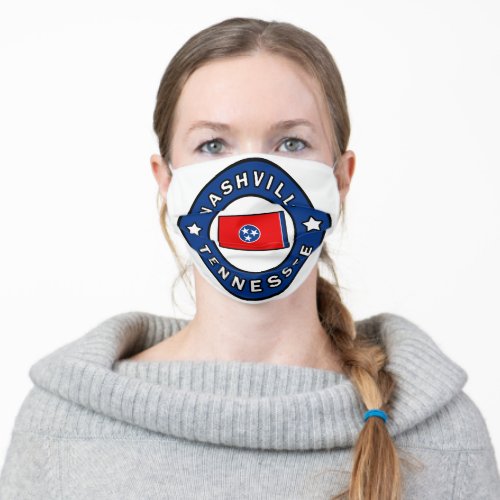 Nashville Tennessee Adult Cloth Face Mask